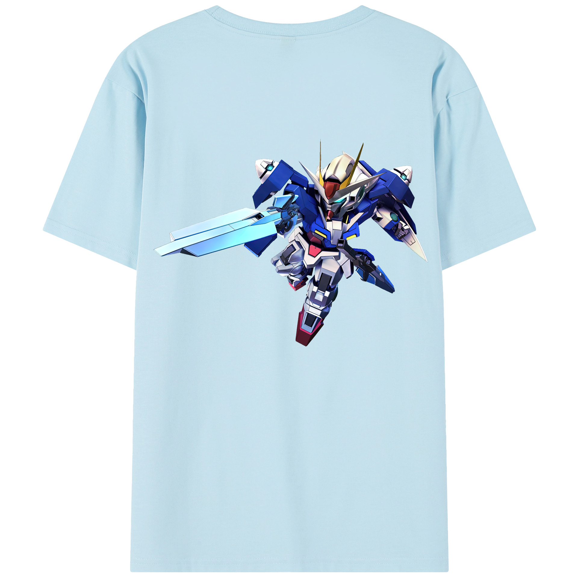 （画像用） 機動戦士ガンダム Mobile Suit Gundam 綿100％半袖Tシャツ（背面プリント）